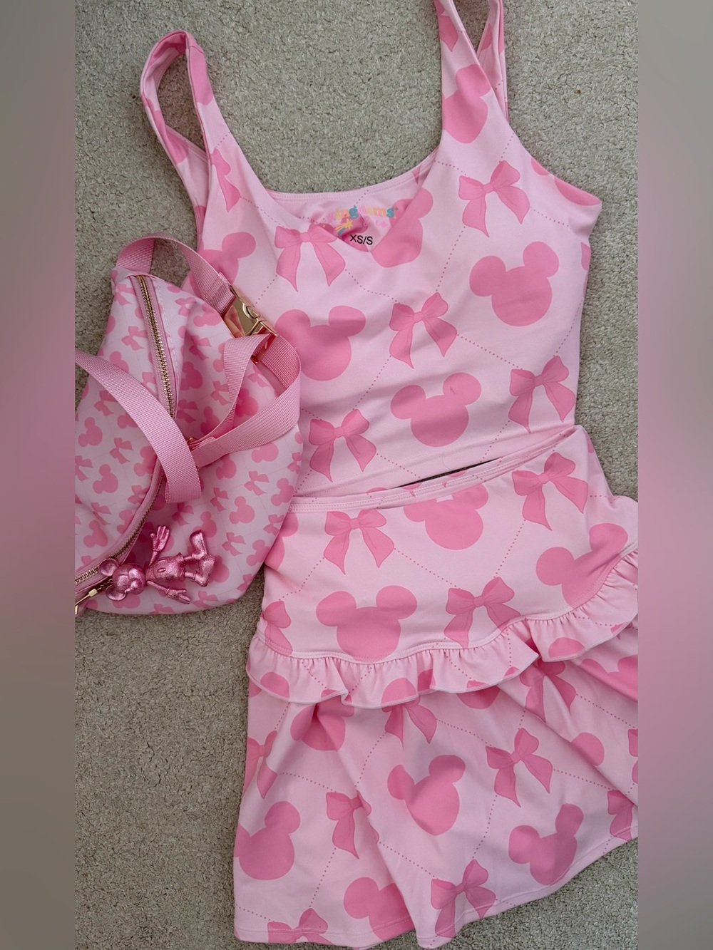 Disney Bow & Mouse SKIRT ONLY. XS|S. TANK TOP, BAG& charm NOT INCLUDED!!!!